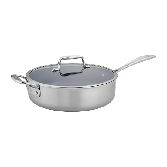 ZWILLING Clad CFX Stainless Steel Ceramic Nonstick Saute Pan {3}