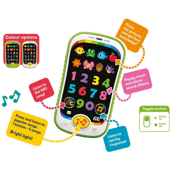 Kids Hits Educational Toddler Smart Phone Toy Counting Fun {4}