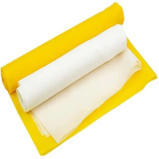 Silk Screen Printing Mesh, 100Mesh/40T White Yellow for Screen Printing Machine Equipment Accessories, Filter Painting, Polyester Fabric {2}