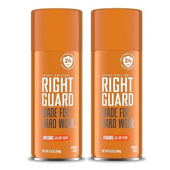 Right Guard&reg; - Sport Deodorant Spray | Anti-Stain Spray Deodorant For Men | Aluminum Free | 24-Hour Odor Control | Original Scent, 8.5 oz. (2 count) {1}
