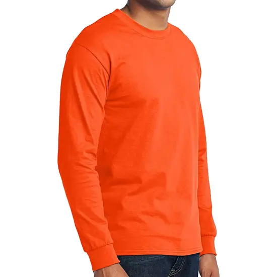 D & S BLANKS&reg; Polymesh Crew Neck Orange {1}