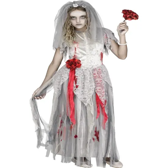 Undead Zombie Bride Girl's Costume {1}