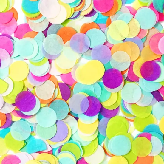 Jumbo Confetti Balloon - Rainbow {2}