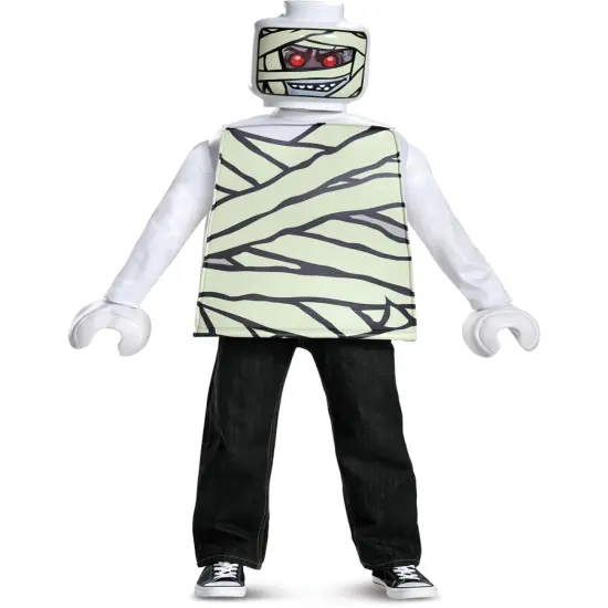 Child's Boys Classic Iconic LEGO&reg; Mummy Minifigure Costume {1}