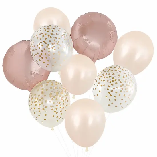 Balloon Bouquet - Peach & Rose Gold {1}