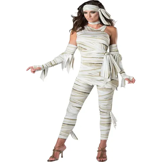 Unwrapped Ancient Egypt Mummy Pharaoh Women's Costume {1}