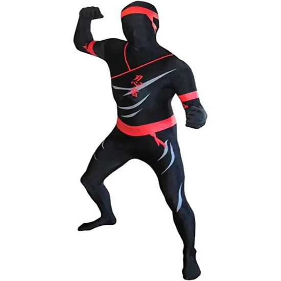 Classic Black Ninja Morphsuit Adult's Costume {1}