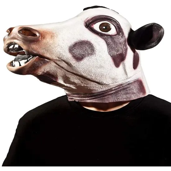 Farm Animal Cow Mask Costume Accessory {1}