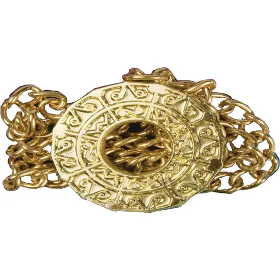 New 70s Disco Fever Costume Accessory Medal Necklace {1}