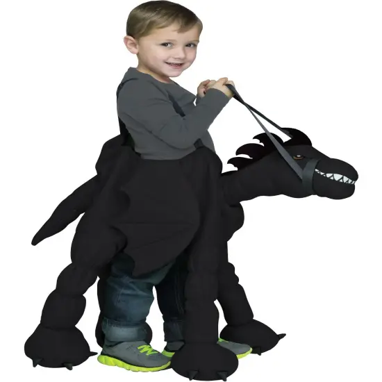 Mythical Ride A Black Dragon Toddler's Costume {1}