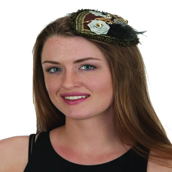 Adult Steampunk Western Wild West Vintage Hair Clip Headpiece Costume Accessory {1}