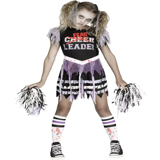 Zombie Fearleader Undead Cheerleader Girl's Costume {1}