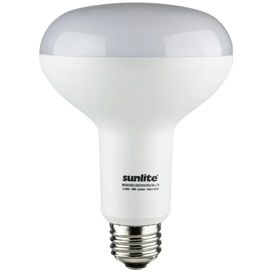 SUNLITE 80510-SU LED BR30 Hospitality Series 12w Light Bulb 3000K Warm White {1}