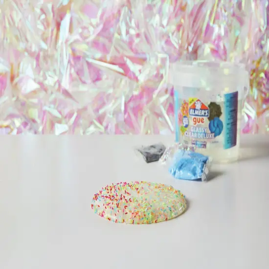 Elmer's Gue Pre-Made Slime Bucket 3lb W/Mix-Ins-Clear {7}