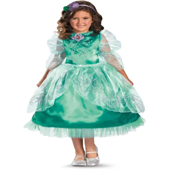 The Little Mermaid Ariel Deluxe Sparkle Gown Girl's Costume {1}