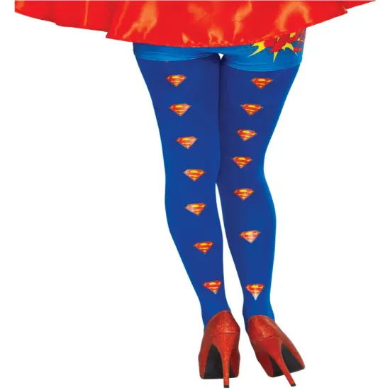 Adult's Womens DC Comics Superhero Supergirl Tights Costume Accessory {1}