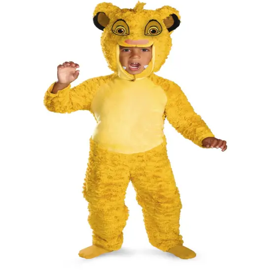 Childs Boy's The Lion King Simba Deluxe Toddler Costume {1}