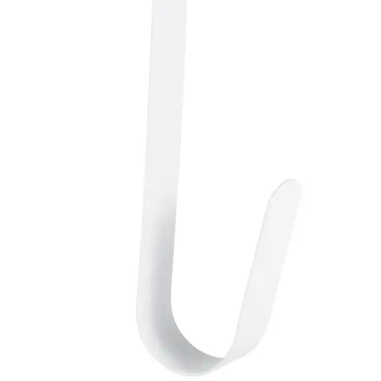 RN'D Over Door Wreath Hook - Thin Metal Overdoor Wreath Holder Seasonal Hanger for Front or Back Door White {4}