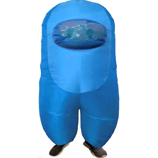 Child's Cyan Imposter Sus Crewmate Killer Inflatable {2}