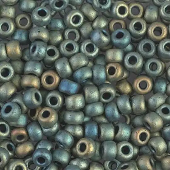 Miyuki 6 Round Seed Bead, #2008, Matte Metallic Patina Iris (was 1256), 10 grams {1}