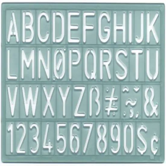 Westcott Lettering Guide-0.75" {2}