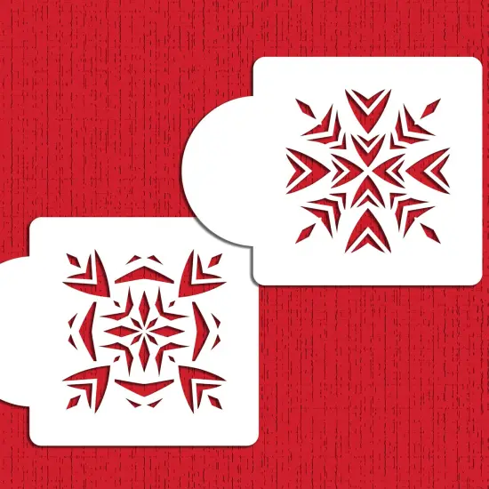 Aztec Tiles Cookie Stencils | C906 by Designer Stencils | Cookie Decorating Tools | Baking Stencils for Royal Icing, Airbrush, Dusting Powder | Reusable Plastic Food Grade Stencil for Cookies | Easy to Use & Clean Cookie Stencil {4}