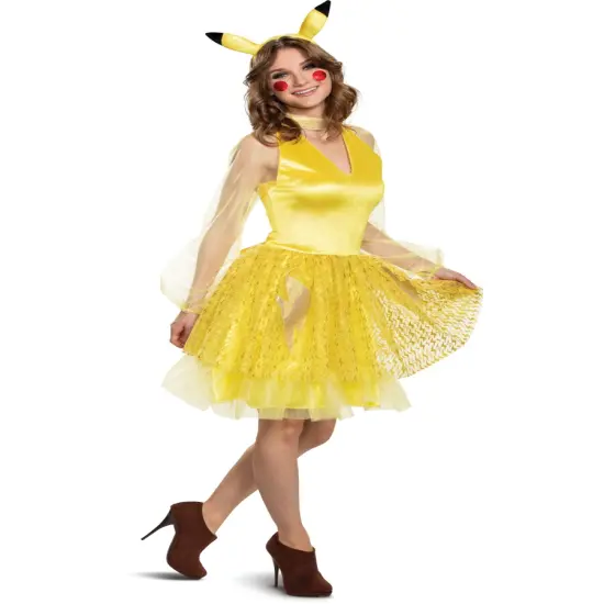 Pokemon Pikachu Dress Deluxe Women's Costume {1}