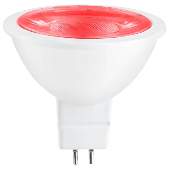 SUNLITE 3w 12v LED MR16 GU5.3 25-Watt Equivalent Red Light Bulb {1}