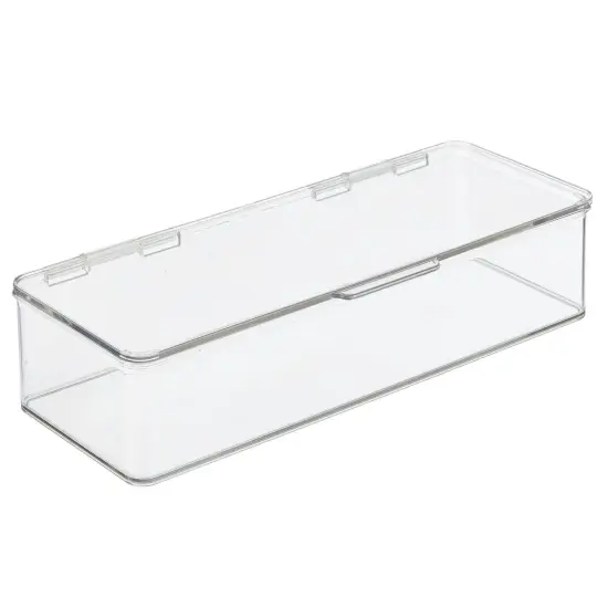 mDesign Plastic Desk Organizer Storage Box for Home Office {4}
