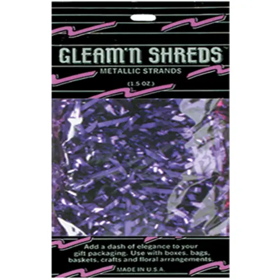Packaged Metallic Purple Paper Strands Celebration Party Decoration {1}