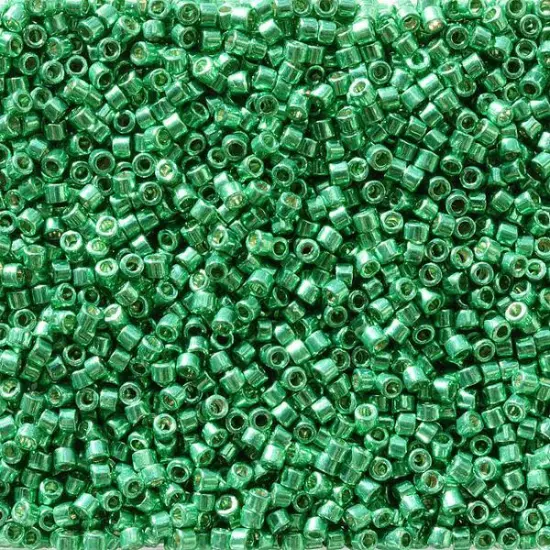 Miyuki Delica Bead 11/0, DB2505, Duracoat Galvanized Dark Mint Green {1}