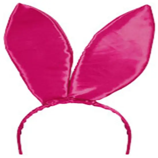 Set Of 12 9.5" Hot Pink Satin Easter Bunny Rabbit Costume Ears Costume Accessories {3}
