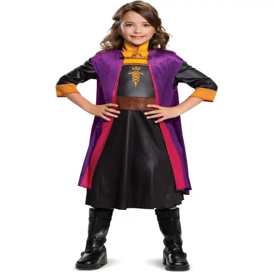 Girls Disney Frozen 2 Anna Classic Costume {1}