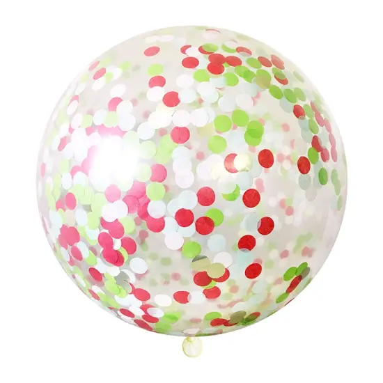 Jumbo Confetti Balloon - Christmas {1}