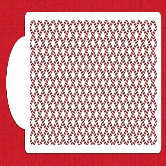 6-Inch Large Rattan Cake Stencil | C946 by Designer Stencils | Cake Decorating Tools | Baking Stencils for Royal Icing, Airbrush, Dusting Powder | Reusable Plastic Food Grade Stencil for Cakes | Easy to Use & Clean Cake Stencil {1}