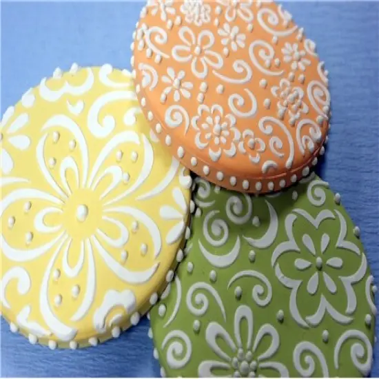 Color Splash Cookie Stencil Set | C896 by Designer Stencils | Cookie Decorating Tools | Baking Stencils for Royal Icing, Airbrush, Dusting Powder | Reusable Plastic Food Grade Stencil for Cookies | Easy to Use & Clean Cookie Stencil {3}