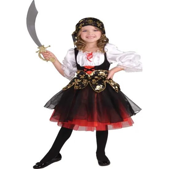 Lil Pirate's Treasure Caribbean Pirate Girl's Costume {1}
