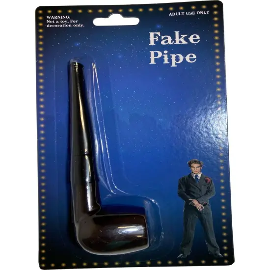 Adult's Old Man Plastic Smoking Pipe Costume Accessory {1}