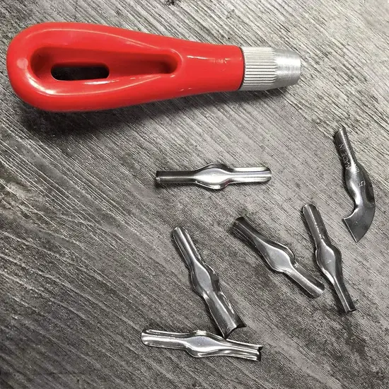 Pixiss Rubber Block Stamp Carving Blocks Stamp Making Kit with Cutter Tools 5-Pack {6}