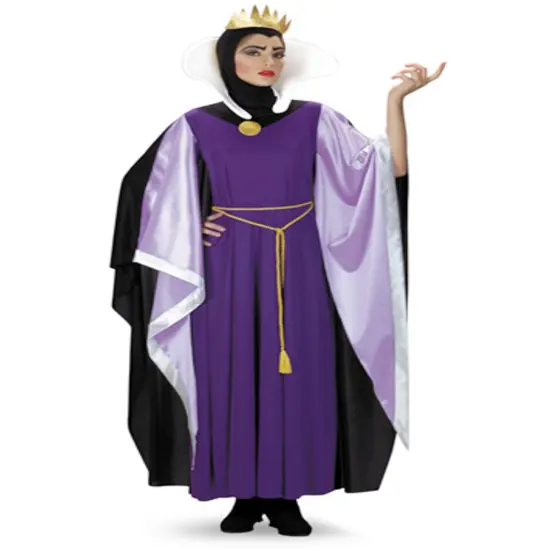 Womens Large 12-14 Deluxe Snow White Evil Queen Costume {1}