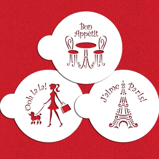 I Love Paris Cookie Stencil Set | C882 by Designer Stencils | Cookie Decorating Tools | {3}