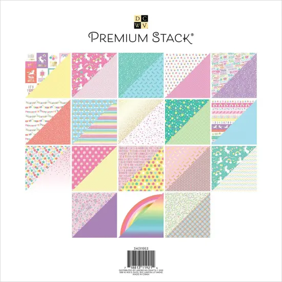 DCWV Double-Sided Cardstock Stack 12"X12" 36/Pkg-Birthday Brights {3}