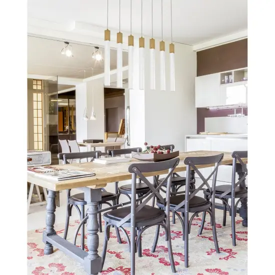 Weston 7 lights pendant in satin gold {2}