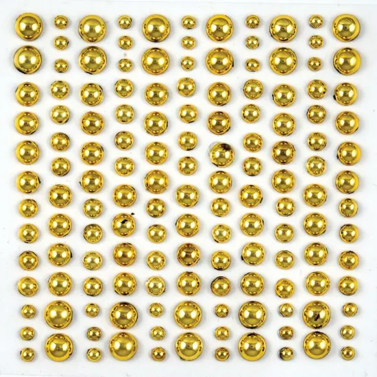 Craft Consortium Essential Adhesive Pearls 143/Pkg-Gold {2}