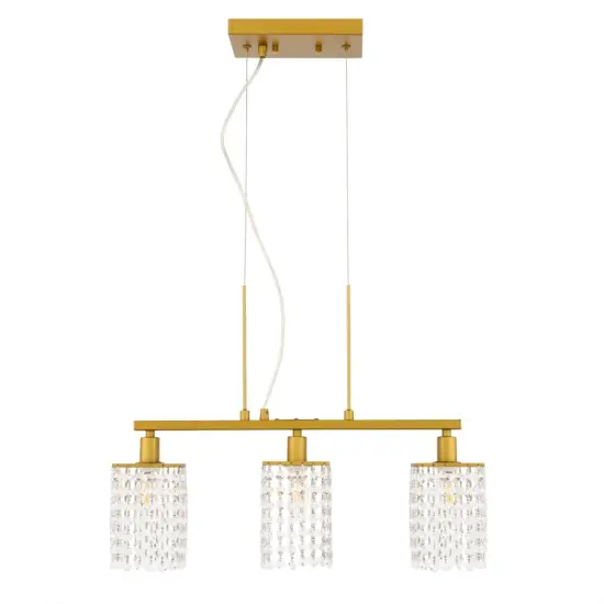 Taylor 3 light Brass Pendant {3}