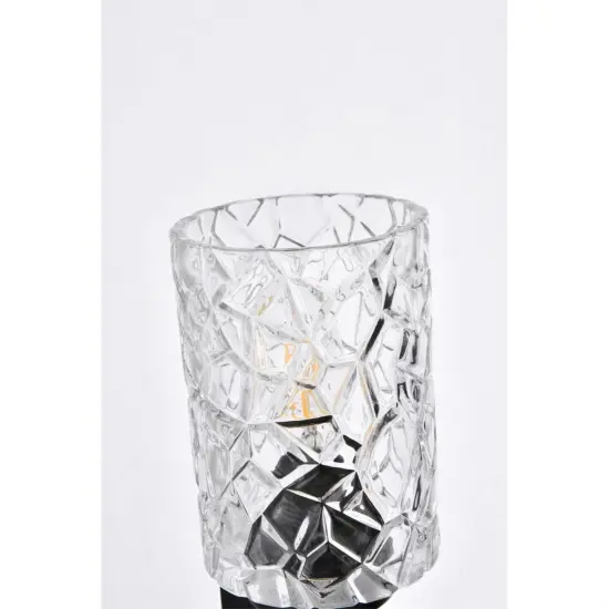 Cassie 2 lights bath sconce in black with clear shade {6}