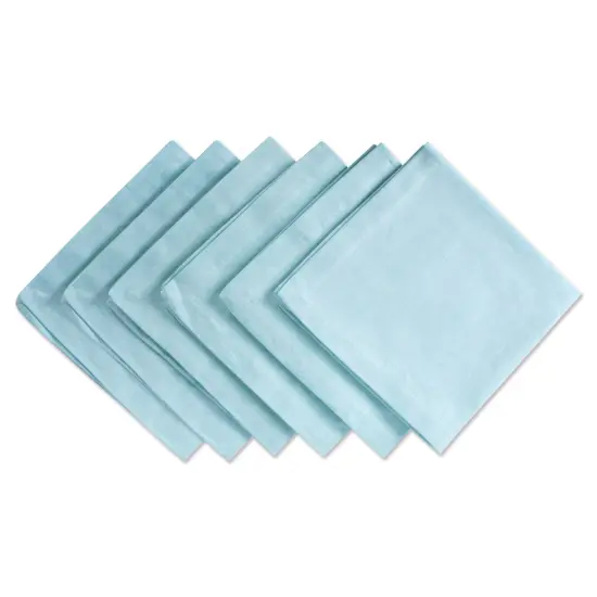 DII Aqua Solid Chambray Napkin (Set of 6) {1}