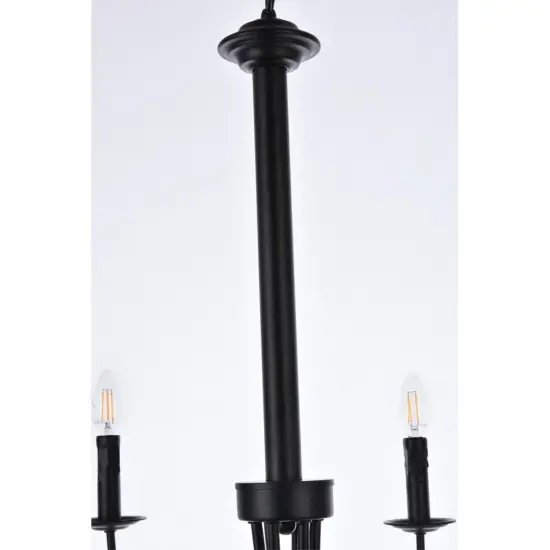 Brielle 6 lights pendant in black {6}