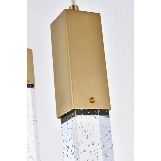 Weston 13 lights pendant in satin gold {6}