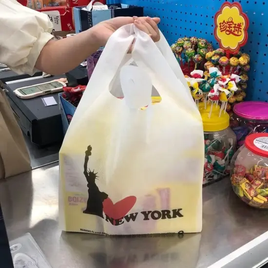 Thank You Bags for Small Business - Non Woven Reusable shopping Bags {5}